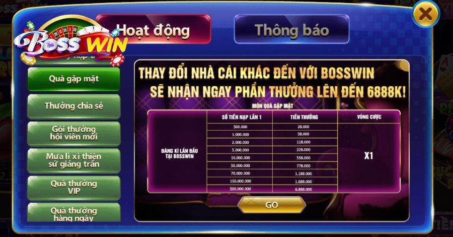 Nhận thưởng khuyến mãi để có vốn cược Baccarat miễn phí